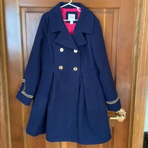 Adorable girls peacoat